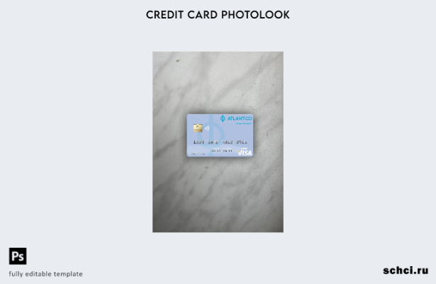 цифровая загрузка Намибия Banco Atlantico Visa дебетовая карта фотоизображение п